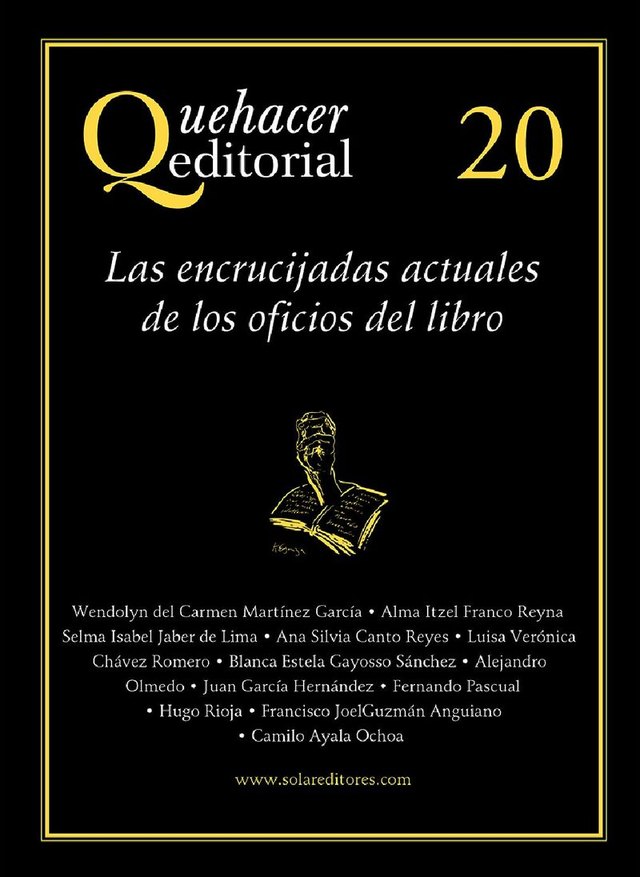 Portada del número 20 de Quehacer Editorial: Las encrucijadas actuales de los oficios del libro
