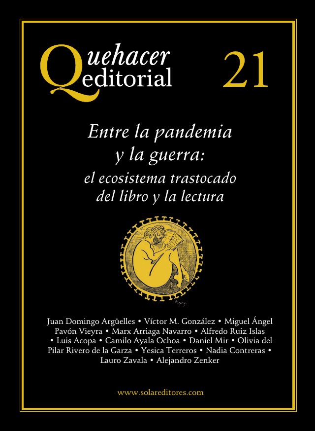 Portada del número 21 de Quehacer Editorial: Entre la pandemia y la guerra